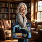 Artisanal Bag - Black Cat on Books 2