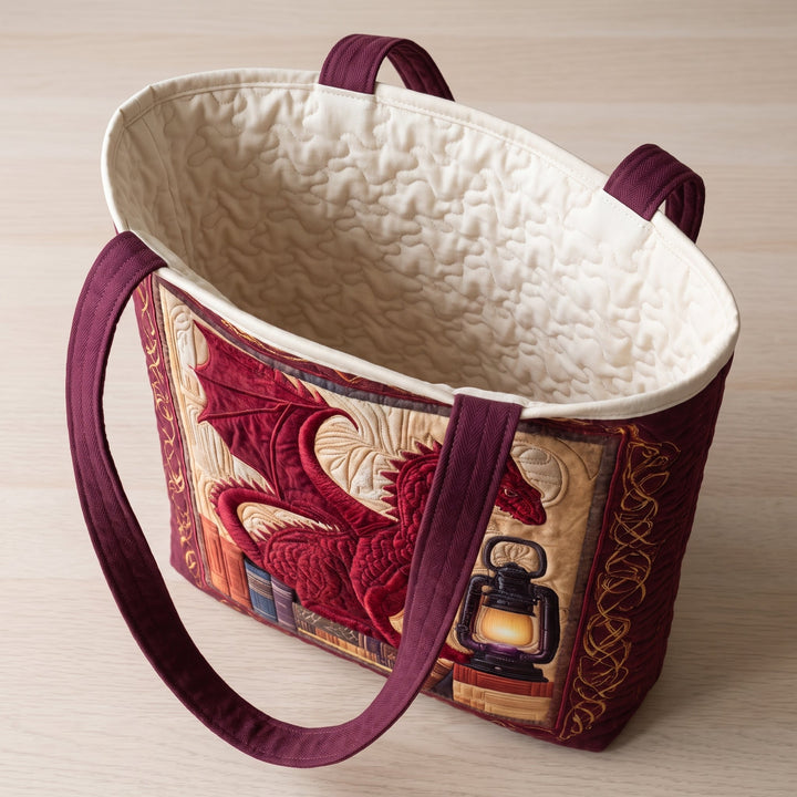 Book Guardian Quilted Tote Bag