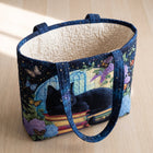 Artisanal Bag - Black Cat on Books 3