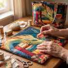 Artisan Bag - Dragon Reader with Books and Mugs 7