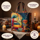 Artisan Bag - Dragon Reader with Books and Mugs 8
