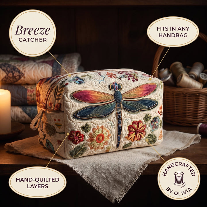 Breeze Catcher Quilted Makeup Bag